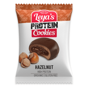 Leya’s Protein Cookies Hazelnut Βιολογικό Μπισκότο Πρωτεΐνης με φουντούκι 40g